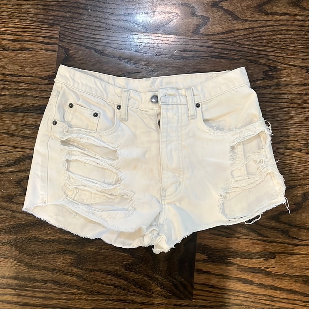 carmar ripped jean shorts
